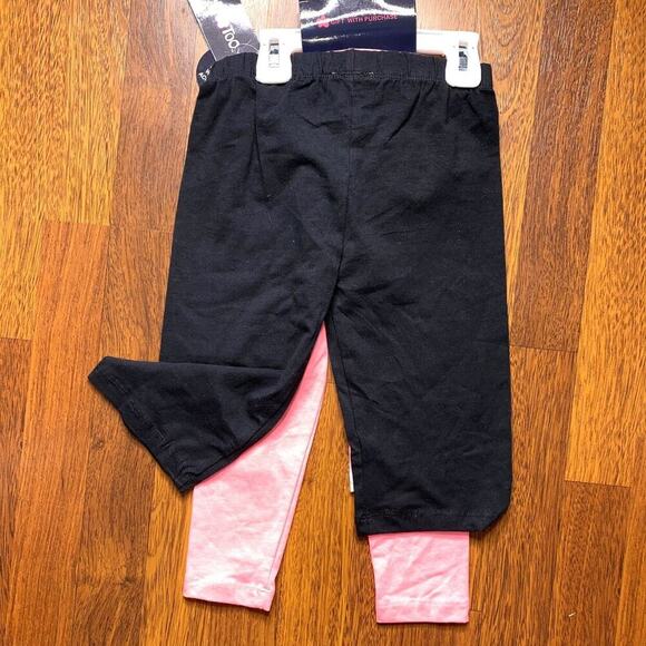Girls NWT Limited Too 3 PK Leggings Set And Hair Scrunchie 2T - Picture 4 of 4